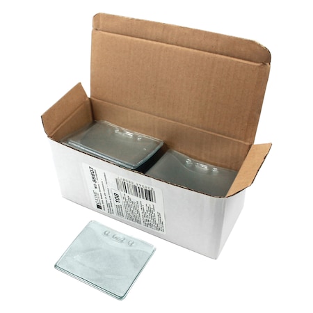 C-Line Products Heavy Duty ID Badge Holders, Vinyl, Horizontal, 2.38 x 3.38, PK100 CLI88607